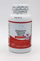 Glicinato de Magnesio con Vitamin D3 550 mg 100 Capsulas Mountain Valley