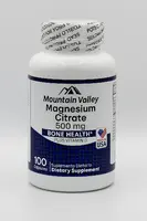 Citrato de Magnesio 500 mg 100 Capsulas Mountain Valley