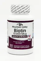 Biotina 10.000 mcg 100 Softgels Mountain Valley