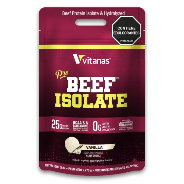 Pro Beef Isolate x 5 libras – Vainilla